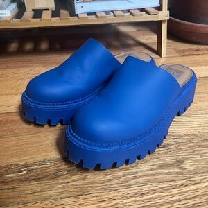 Dolce vita Blue Chunky Platform Clogs